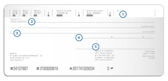 Aprende Preencher Cheque Nominal Endossado Cruzado Pre Descubra